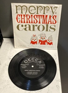 McGUIRE SISTERS & OTHERS MERRY CHRISTMAS CAROLS DECCA EP 33 1-3 RPM 7” - Picture 1 of 5