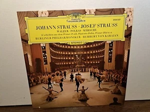 Johann & Josef Strauss Walzer Polkas Marsche Karajan Berliner DG 2530 027 W. Ger - Picture 1 of 6