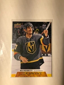 Tarjeta de lona 2020-21 NHL Upper Deck Series 1 MAX PACIORETTY UD - Imagen 1 de 1