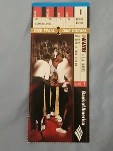 10-31-2000 L.A. Lakers @ Portland SHAQ 36PT KOBE 14PT MARK MADSEN NBA Debut - Picture 1 of 2