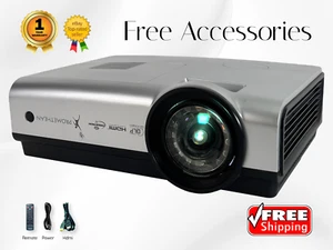Projecteur DLP 2,500 Lumens Accepte 4K Signal 3D Prêt HDMI + 1 An Garantie - Photo 1/19