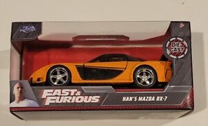 Fast & Furious Han's Mazda RX-7 Diecast Car 1:32 Jada Toys NEW