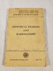 ROTCM Manual 145-30 Individual Weapons & Marksmanship 1954 US Army Book PB