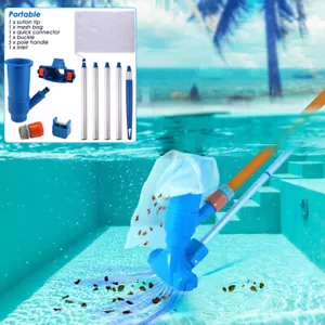 Pool Vacuum for Above Ground Pool & Inground Pools Pool Leaf Vacuum Head w/ Pole - Picture 1 of 12