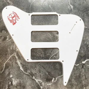 Weißes 3-lagiges Schlagbrett für 2011-2012 Gibson Non Reverse Firebird Studio mit Aufkleber - Bild 1 von 8
