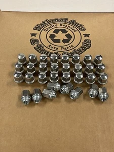 32 PIECES DODGE RAM 2500 3500 OEM 14X1.5 STAINLESS LUG NUTS 2012-2023 - Picture 1 of 4