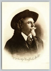 William F Cody Studio Portrait Cody Wyoming Unused Postcard - Picture 1 of 2