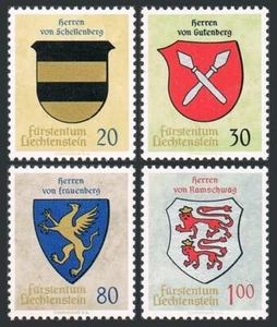 Liechtenstein 396-399,MNH.Michel 450-453. Arms 1965,Lords of Schellenberg, - Picture 1 of 1
