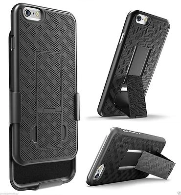 For Apple iPhone 6 Plus Holster Combo Case Belt Clip + Free Temper glass Screen - Image 1 of 4