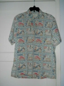 REYN SPOONER Gr. L Hawaii Shirt Pullover Reverse Print Samoa Krabbe Hummer Varez - Bild 1 von 12
