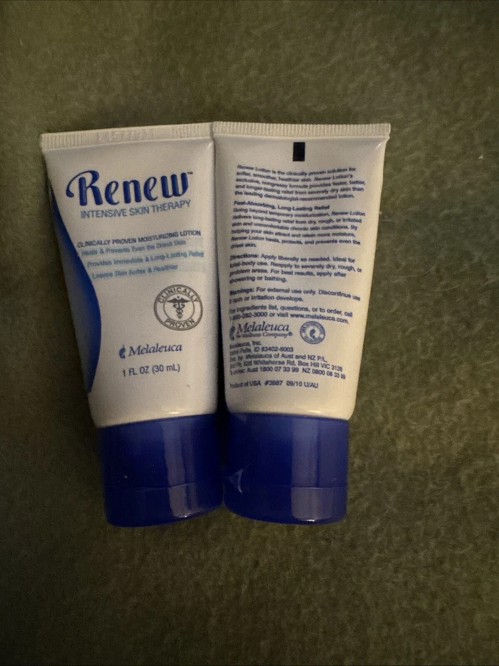 Paquete de 2 lociones hidratantes Melaleuca Renew terapia intensiva para la piel de 1 oz Foto 1 de 1