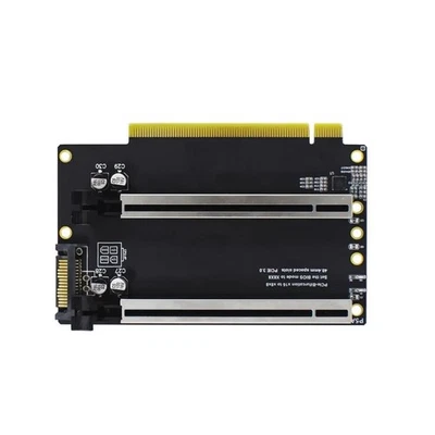 Stable 1 to 2 Expansion Card Gen3 Split Card Bifurcation x16 to x8x8 40.4mm - Image 1 of 4