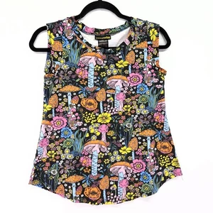 Camiseta sin mangas Nooworks talla XS camisa estampada colorida de setas rara fuera de stock - Imagen 1 de 9