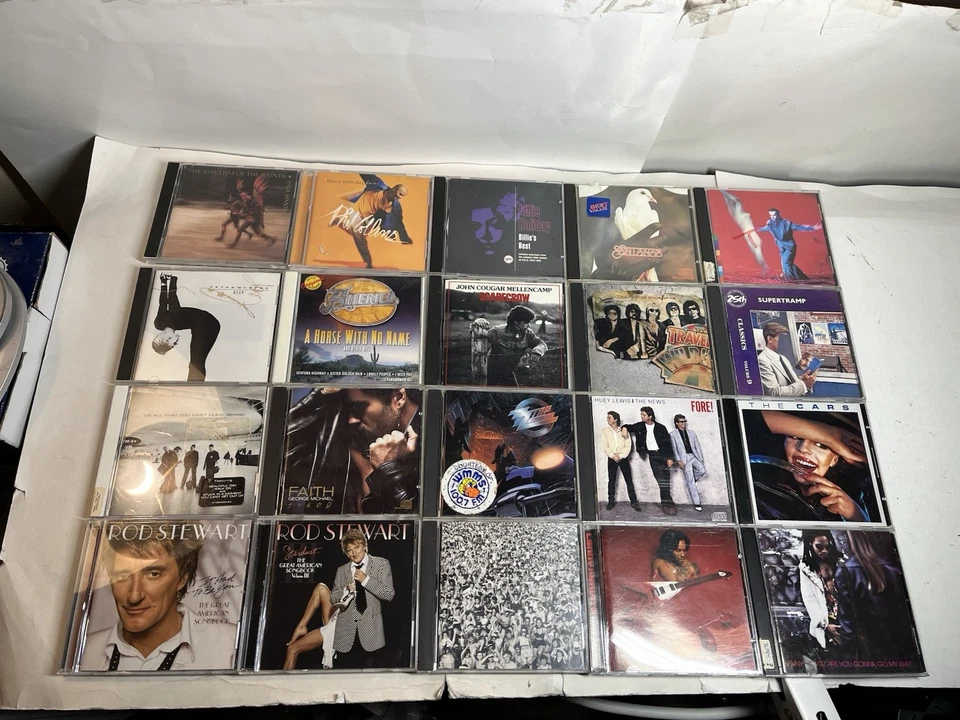 LOT OF 20 CLASSIC ROCK POP CDs Mixed Lot Phil Collins George Michael Huey Lewis Foto 1 de 4
