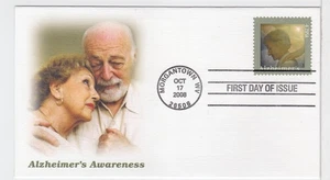TurtlesTradingPost- Alzheimer's Awareness 2008 #4358 FDC Fleetwood Cachet - Picture 1 of 2