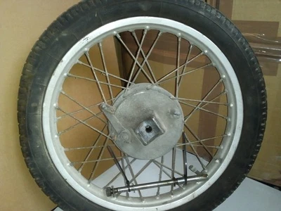 SIMSON Rad Komplettrad Trommelbremse original DDR Alufelge Pneumantreifen Achse - Bild 1 von 4