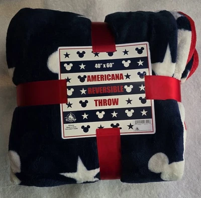 Manta reversible 40"x60" Mickey Disney Americana NUEVA Foto 1 de 4