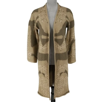 Suéter Skies Are Azul Mujer Talla XS Beige Marrón Frente Abierto Cárdigan Nuevo Foto 1 de 4