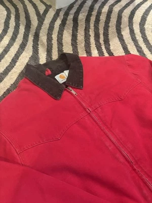 Chaqueta Carhartt Santa Fe roja vintage Foto 1 de 4