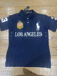 Ralph Lauren Chief Keef Los Angeles Polo Shirt Men's Navy Blue - Picture 1 of 6