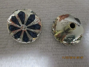 Sterling Overlay Concho mit Türkis 1" mit 3/8 Chicago - Bild 1 von 1