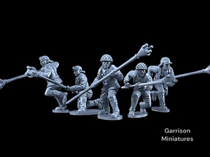 WW2 Japanische Panzerjäger - 5 Figuren - 28mm Wargames und Sammler - Bild 1 von 4