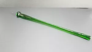15" GREEN GLASS ROD/FLOWER STEM Item (??)=Glass/Green/15" long==ART GLASS - Picture 1 of 7