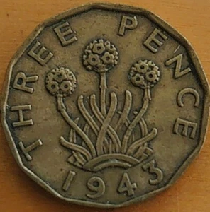 George VI Brass Threepence 3d 1937 To 1951 Choose Your Year - Picture 1 of 2