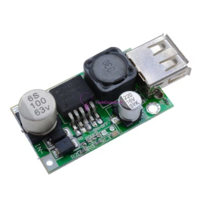 LM2596HV DC-DC Buck 5V Converter Module 9V/12V/24V/36V/48V to 5V 3A USB Charger