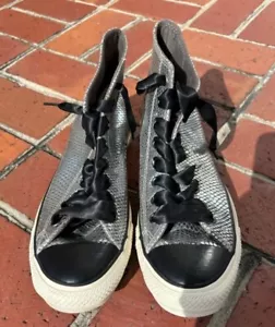 Converse, Allstar, retro, silver, high top, sneakers - Picture 1 of 9