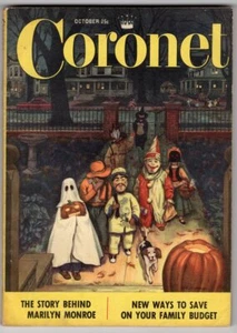 ORIGINAL "CORONET" COMPLETE MAGAZINE OCTOBER HALLOWEEN ISSUE 1952 - Picture 1 of 2