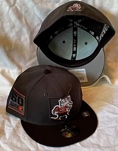 CLEVELAND BROWNS NEW ERA 59FIFTY 60 ANIVERSARIO LOGOTIPO OHIO GORRA AJUSTADA SOMBRERO/GORRA NUEVO CON ETIQUETAS - Imagen 1 de 3