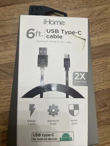 IHome USB Type-C Cable 6 Ft - Zdjęcie 1 z 4