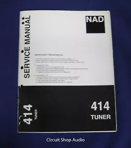Original NAD 414 AM/FM Tuner Service Manual - Picture 1 of 1