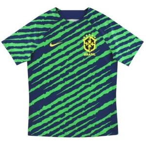 NWT Nike Dri-Fit Brazil 2022-23 Pre Match Soccer Jersey Men's Size Medium - Picture 1 of 6
