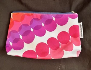 Kapitza For Clinique Pink, Orange, Purple Circles Makeup Bag 9"x6"x2-1/2"- New! - Picture 1 of 3