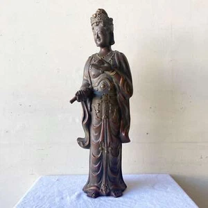 Vintage Chinese Ceramic Kwan-Yin Bodhisattva Sculpture - Picture 1 of 10