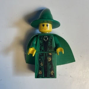 Lego Harry Potter hp022 Profesor Minerva McGonagall minifigura con capa verde - Imagen 1 de 5