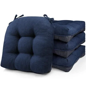 Chair Cushions for Dining Chairs Set of 4 Non Slip Tufted Kitchen Chair Cushi... - Picture 1 of 7