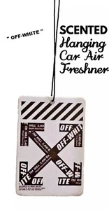 Off-White Virgil Abloh Logo Black & White Double Sided Car Air freshner  Sealed - Picture 1 of 3