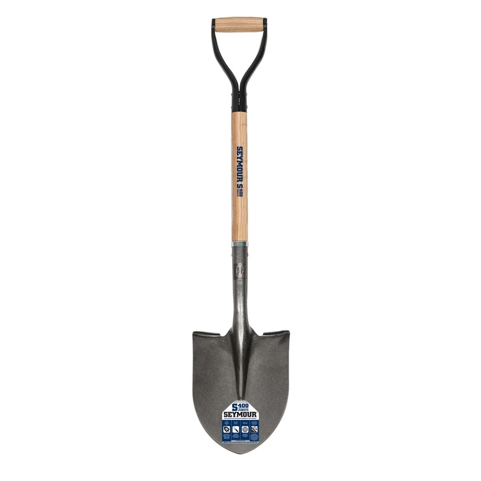 49151 16 Ga. Round Point Shovel, 30" Hardwood Handle, Steel D-Grip - Image 1 of 1