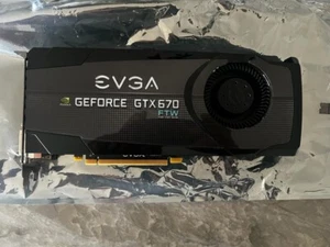 EVGA GeForce GTX 670 FTW 2GB GDDR5 SDRAM PCI Express Graphic Card - Picture 1 of 2