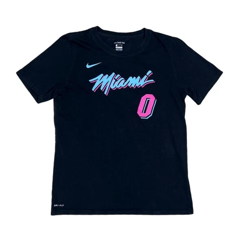 NIKE Dri Fit Josh Richardson #0 Miami Heat Vice City Mens T-Shirt Large Cover