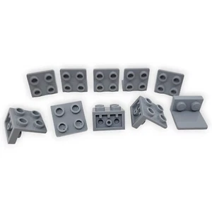 Lego Winkel 10x Konverter Bracket 99207 Light Bluish Gray Grau 1x2 2x2 Ersatz - Bild 1 von 4