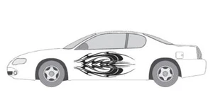 GRÁFICO DE VINILO #A730 CALCOMANÍA LATERAL AUTO SUV VEHÍCULO CROSS OVER SWOOSH CAMIÓN SUV  - Imagen 1 de 3