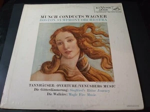 Charles Munch Conducts Wagner VG+ Original Mono RCA Red Seal LM-2119 Record 1957 - Imagen 1 de 4