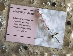 Hanging Crystal Guardian Angel (Oct Birthstone) Christmas Stocking Filler Gift - Picture 1 of 3