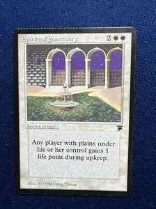 **FACTORY CRIMP ERROR** MTG Rare Legends Spiritual Sanctuary M/NM 1994 - Picture 1 of 2