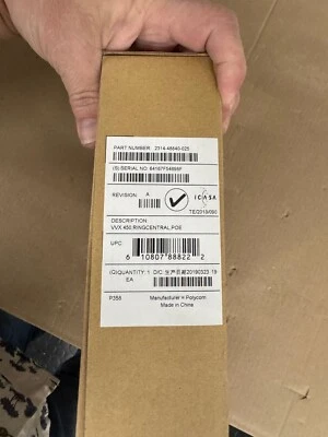 Polycom VVX 450 Ring Central Business VoIP Phone Black VVX450 Brand New - Image 1 of 4