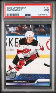 Simon Nemec #727 Young Guns 2023-24 NJ Devils PSA 9 - Picture 1 of 2